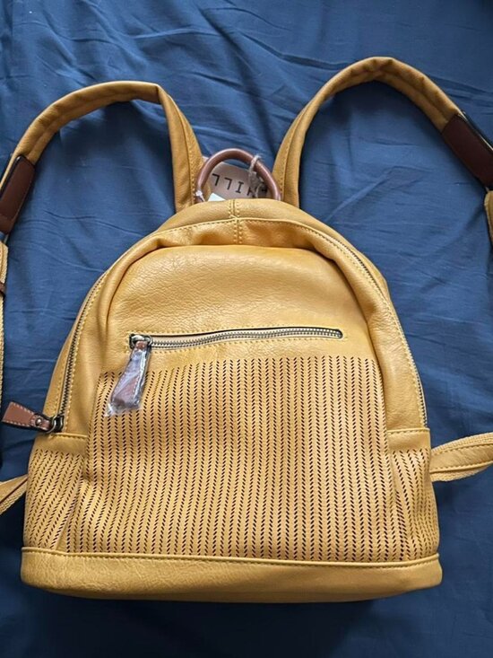 NWT ChillX LeMiel Mustard Yellow Backpack main image 4